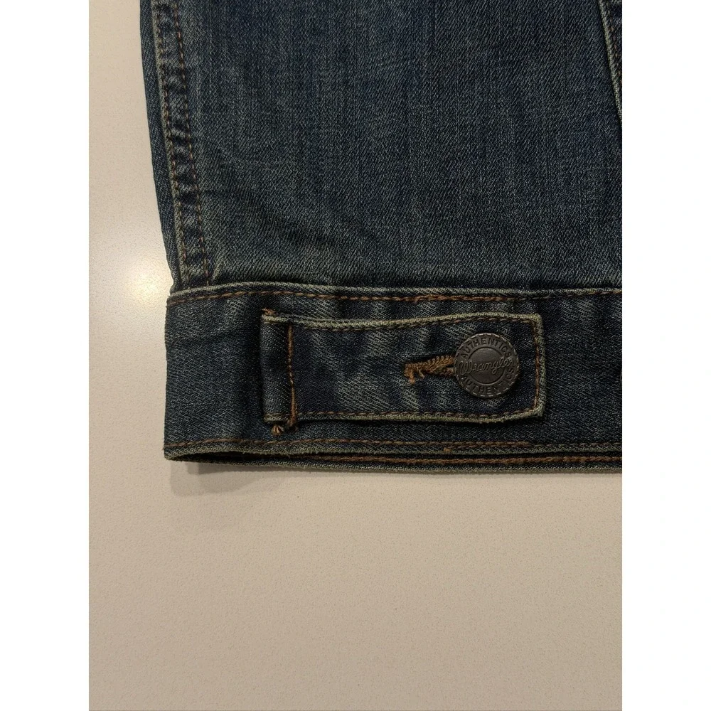 Wrangler Texas Denim Jacket WRUJ11371 Blue XL Longhorns Flannel Lined
